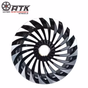 Custom 21 Inch 5x120 PCD Forged Wheels for Land Rover Black Machine Face Passenger Car Wheel Aluminum Alloy Wheels